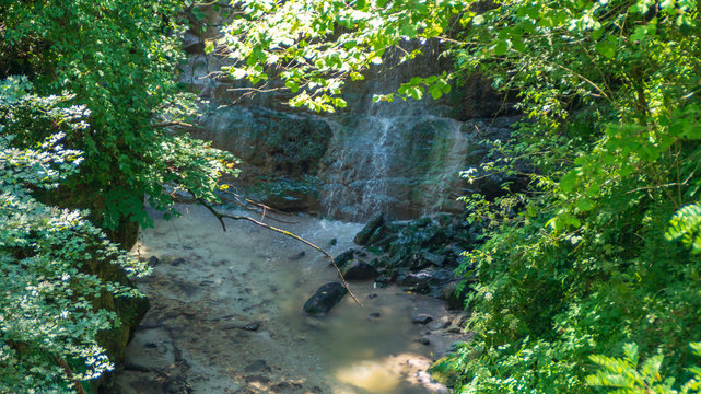 Scorcio dalla via delle cascate perdute a Sarnano