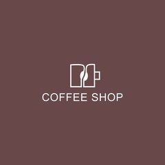 Restaurant menu design. Coffee shop logo. Simple natural home logo design, cafe or restaurant logo, coffee and tea shop for business.