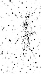 Scattered dense balck dots. Dark points dispersion