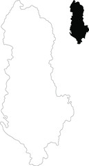 map of albania