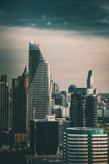 Petchaburi and Central Embassy Aerial views in Ploenchit, Bangkok, Thailand