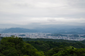 Fototapeta na wymiar 日本平から見る静岡の市街地