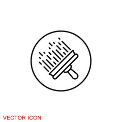 Cleaning icon. Industrial Cleaning Services Risky Cleaner