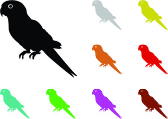 Obraz premium seamless pattern with parrot