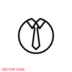 Clothing icon on background. Trousers hanger bag jacket woman shoes dress T-shirt silhouettes