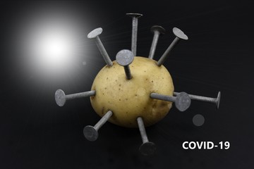 Darstellung eines Coronavirus Covid-19