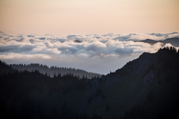 sunrise in the mountains