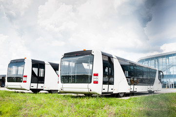 Shuttle bus to transport passengers from the airport to the plane
