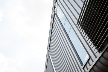 Fototapeta na wymiar Modern facade aluminum system elements