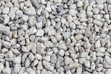 background concept of small white gravel texture