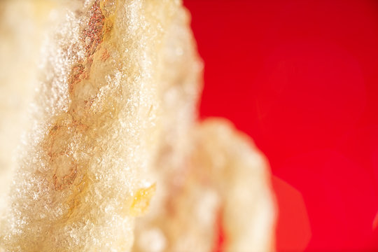 Detailed closeup macro photo of a Crinkled Potato Chip