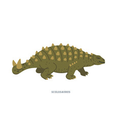 Scolosaurus dinosaur. Scolosaurus - Herbivorous extinct genus of ankylosaurid dinosaurs. 
