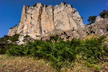 ruta del rio Borosa, tuneles de la central electrica del salto de los Organos, parque natural sierras de Cazorla, Segura y Las Villas, Jaen, Andalucia, Spain