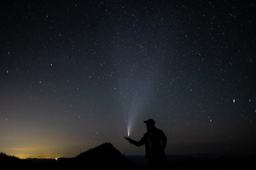Catching Neowise Comet at night