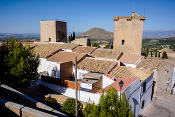 Fototapeta na wymiar Castillo de Jódar, epoca iberica, Jódar, comarca de Sierra Mágina, Jaen, Andalucia, Spain