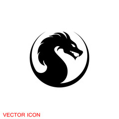 Dragon icon, Dragon logo vector design template, dragon icon.