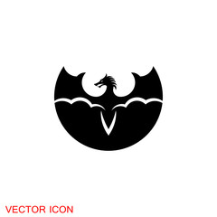 Dragon icon, Dragon logo vector design template, dragon icon.