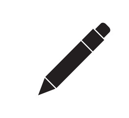 Pencil icon vector logo design template