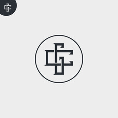 Solid Iconic and Minimal Letter CG Logo Design For Your Business In Vector Format