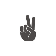 Hand gesture peace sign
