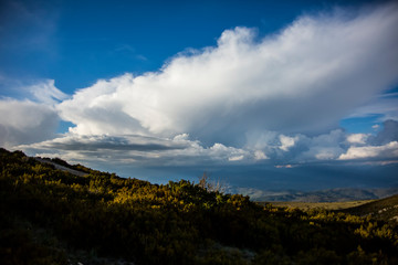 Spring sunset in Montsec, Lleida, Spain