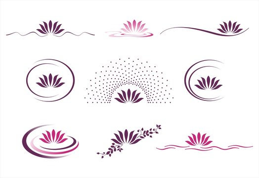 water lily , Buddha , Eco friendly business logo design	