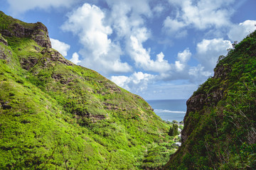 Fototapeta premium mountain landscape with blue sky