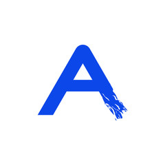 Letter A logo. Initial letter a icon.