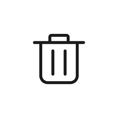 Trash can icon. Delete symbol modern, simple, vector, icon for website design, mobile app, ui. Vector Illustration