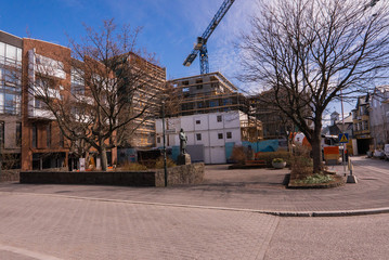Construction downtown Reykjavík