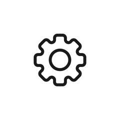 Gear icon. Settings symbol modern, simple, vector, icon for website design, mobile app, ui. Vector Illustration