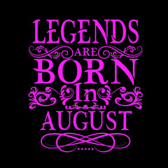 Legends are born in vector printable t-shirt design
