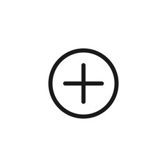 Obraz premium Add button icon. Plus symbol modern, simple, vector, icon for website design, mobile app, ui. Vector Illustration
