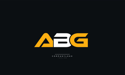 ABG Letter Business Logo Design Alphabet Icon Vector Symbol