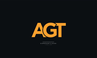 AGT Letter Business Logo Design Alphabet Icon Vector Symbol