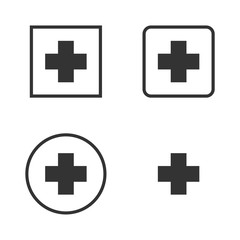 Medical Icons, health icons set - medical care sign and symbol - pharmacy for medicine