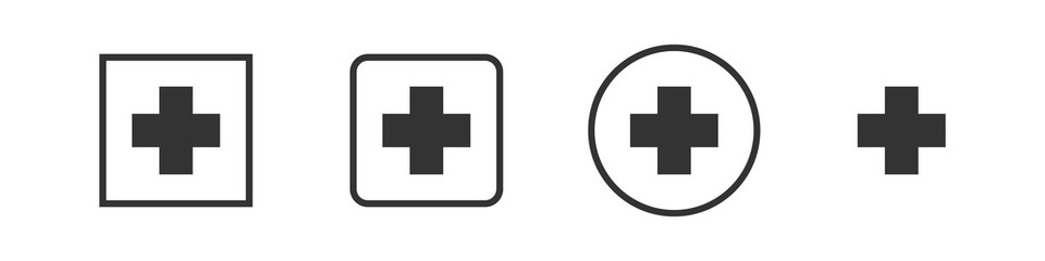 Medical Icons, health icons set - medical care sign and symbol - pharmacy for medicine