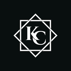 Letter KC luxury logo design vector