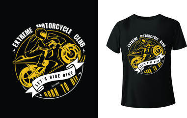 Extreme Motorcycle club t shirt design