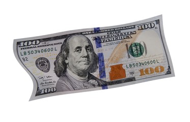 Curved Dollar Currency, New Dollar Image, US Dollar, 3D Render