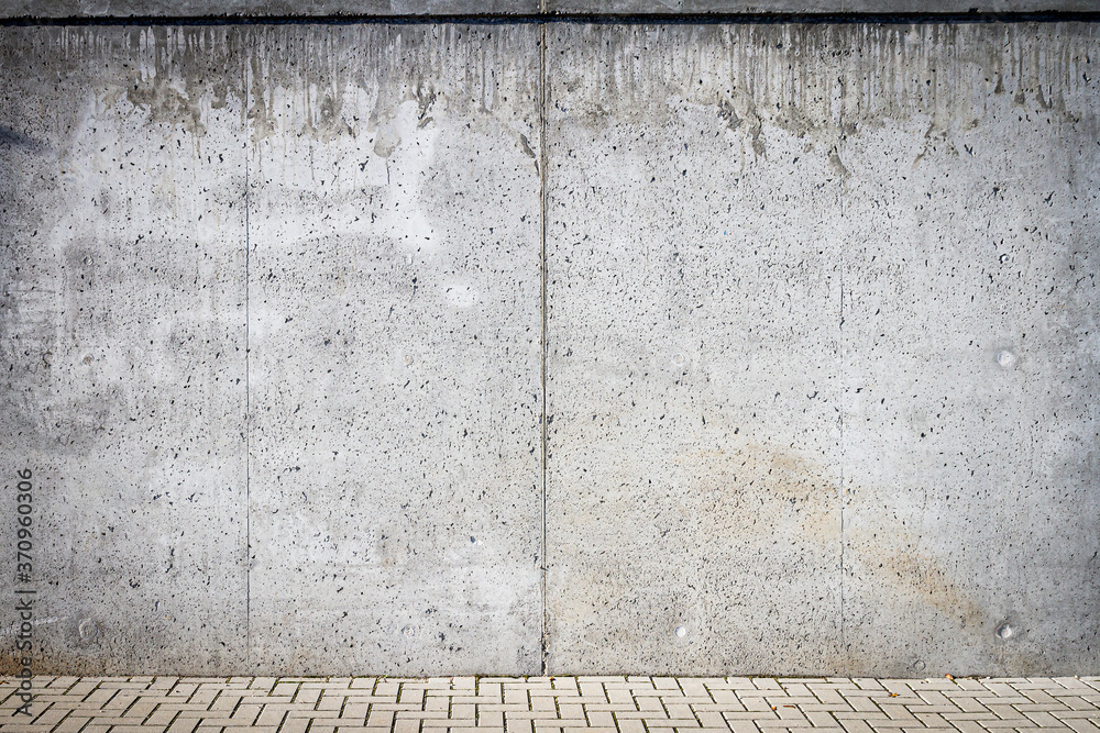 Wall mural concrete wall and parking place