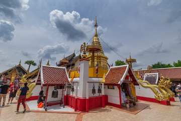 Fototapeta na wymiar Big Buddha at Wat Phra That Doi Kham, Chiang Mai, Thailand 
