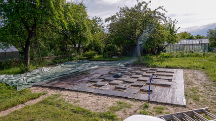 podłoże domek letniskowy drewniany © Micha