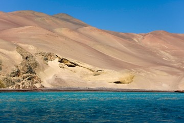 Landscape in Paracas National Park, Peru