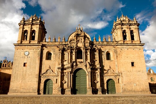 Cathedral on Plaza de Armas, Cuzco in Peru