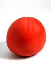 Persimmon or Kaki or Sharon Fruit, diospyros kaki, Exotic Fruits against White Background