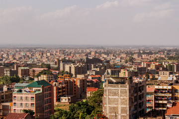 aerial view of barcelona spain