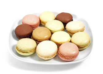Macaroons on a Plate