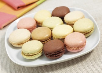 Macaroons on a Plate