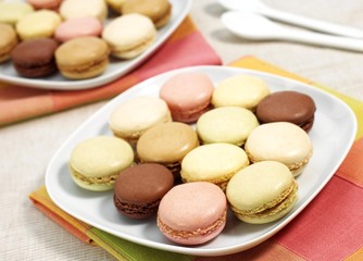 Macaroons on a Plate